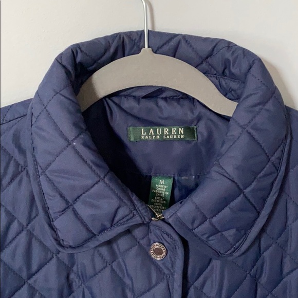 Ralph Lauren quilted navy coat - Picture 2 of 4